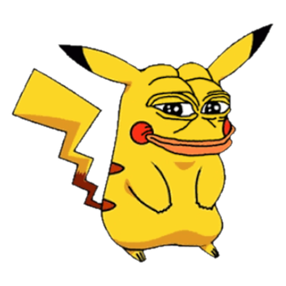 Smug Pepechu grinning
